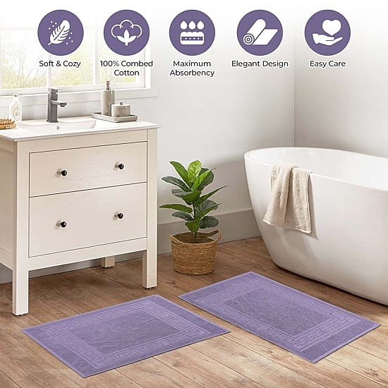 SUPERIOR® Cotton 2-Pc Bath Mat