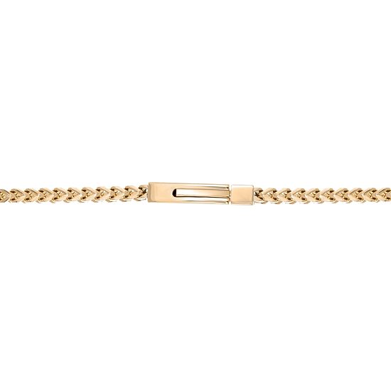 Mens Stainless Steel 9 Inch Solid Wheat Chain Bracelet