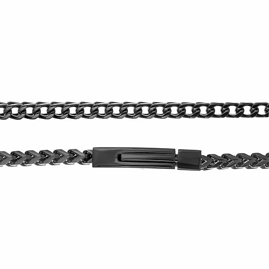 Stainless Steel Solid Wheat Chain Necklace