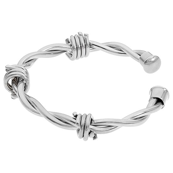 Mens Stainless Steel Bangle Bracelet