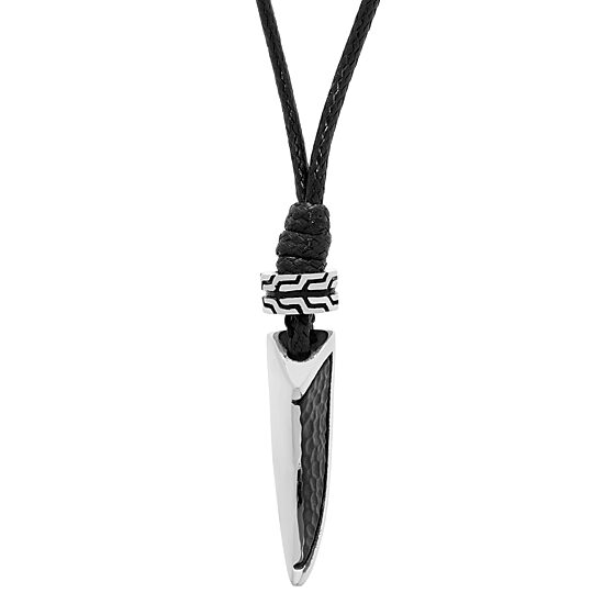 Tooth Mens Stainless Steel 20 Inch Pendant Necklace