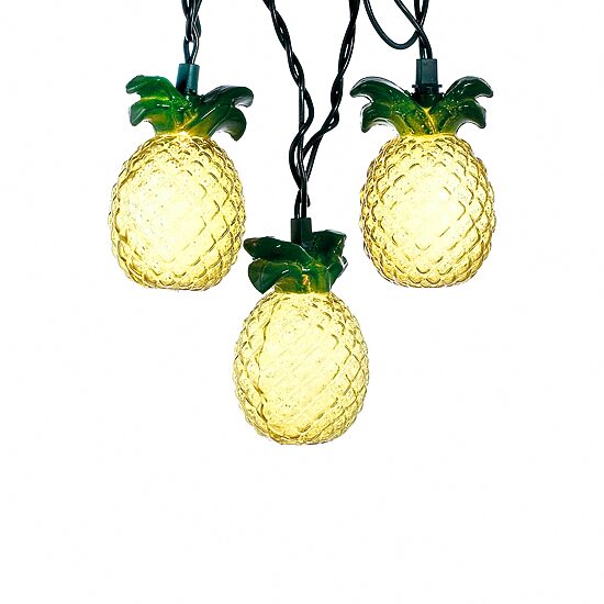 Kurt Adler Glass-Look Pineapple Light Set