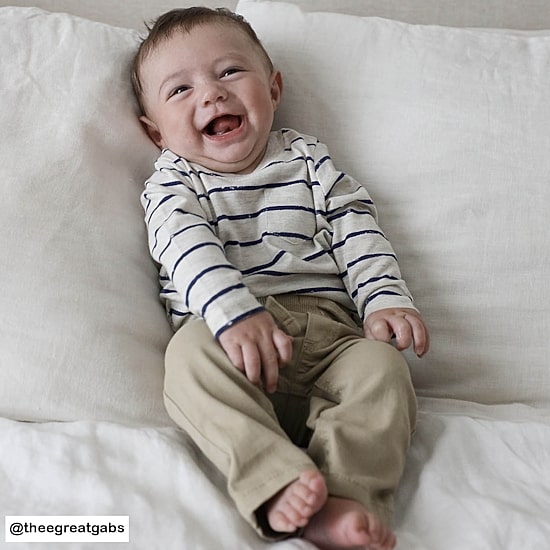 Okie Dokie Baby Boys Straight Original Fit Pull-On Pant