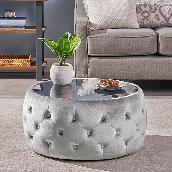 Chana Tufted Upholstered Ottoman