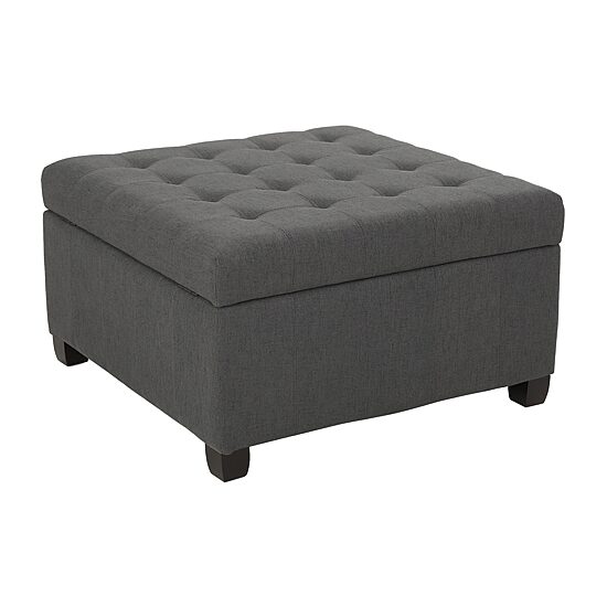 Isabella Tufted Upholstered Ottoman