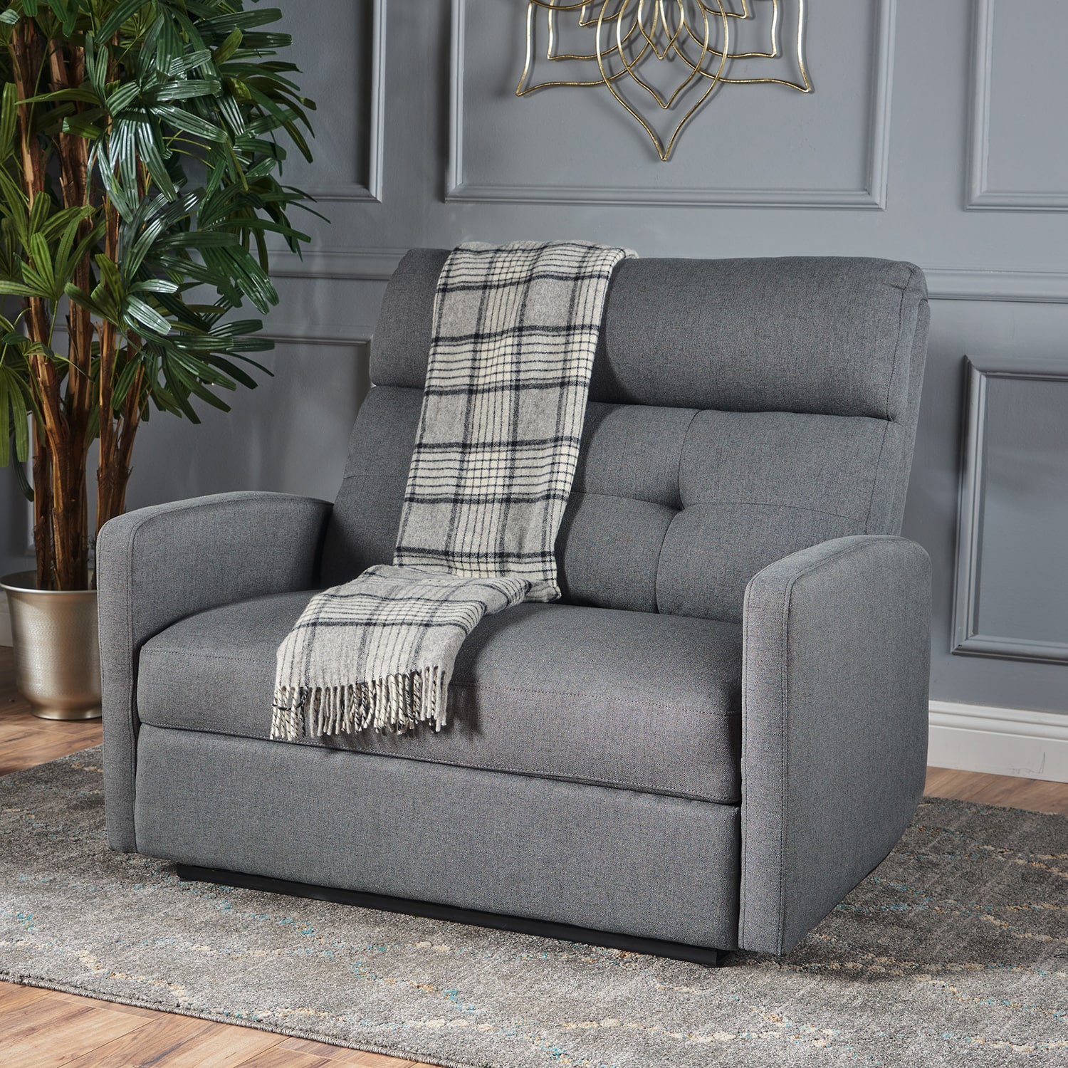 Halima Tufted Track-Arm Recliner