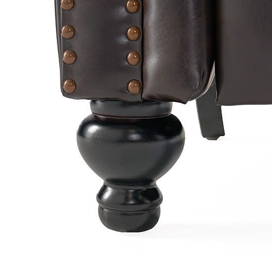 Walder Tufted Roll-Arm Recliner