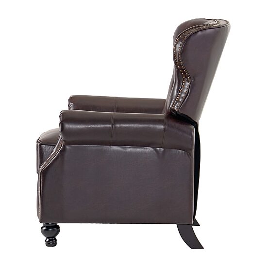 Walder Tufted Roll-Arm Recliner