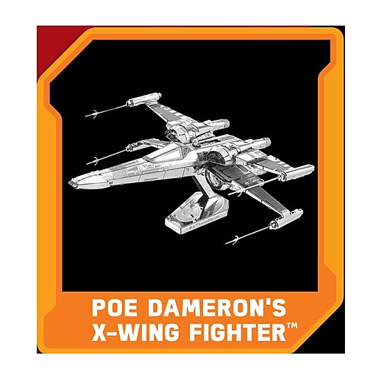 Fascinations Metal Earth 3D Laser Cut Model - StarWars Episode 7 Poe Dameron's X-Wing Fighter