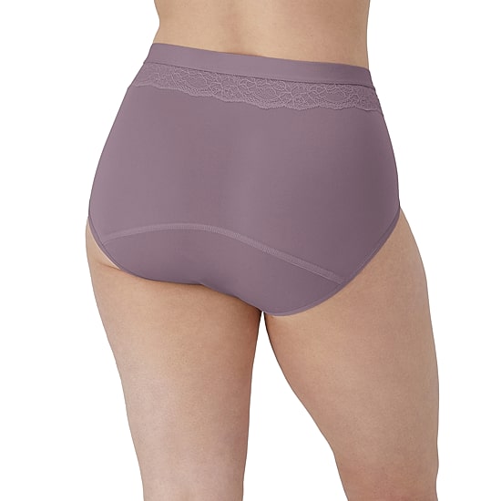 Bali Beautifully Confident With Leak Protection Womens Period + Leak Resistant Brief Panty Dfllb1