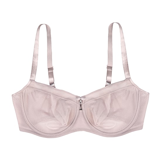Curvy Couture Sheer Mesh Unlined Balconette-1611