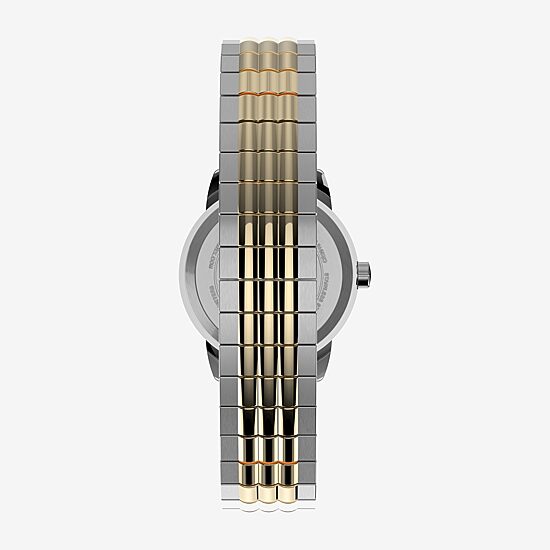 Timex Perfect Fit Unisex Adult Two Tone Stainless Steel Expansion Watch Tw2v05900jt
