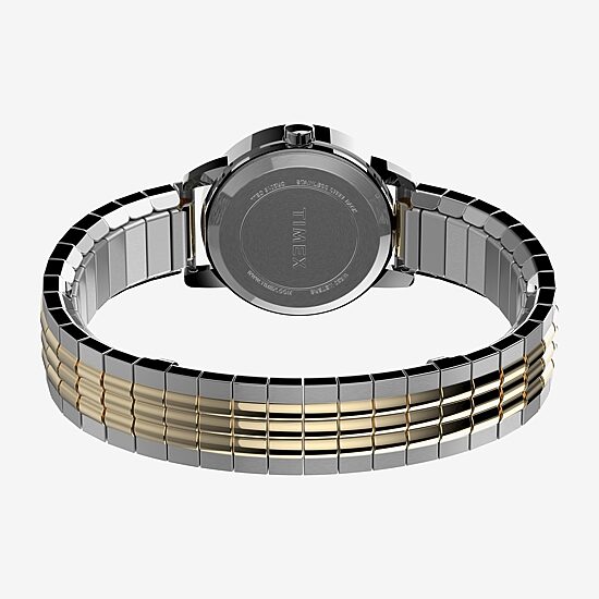 Timex Perfect Fit Unisex Adult Two Tone Stainless Steel Expansion Watch Tw2v05900jt