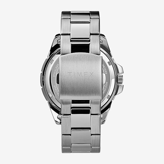 Timex Mens Silver Tone Stainless Steel Bracelet Watch Tw2u70400ji