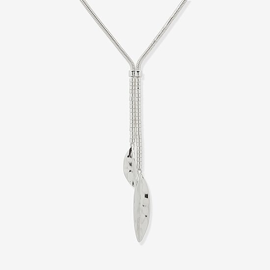 Worthington Silver Tone Bolo Womens 22 Inch Y Necklace
