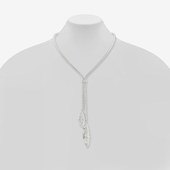 Worthington Silver Tone Bolo Womens 22 Inch Y Necklace