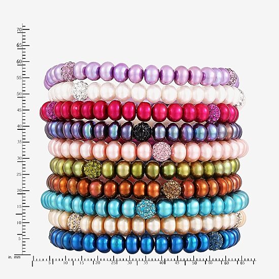 LIMITED QUANTITIES! Honora Legacy Womens Multi Color Stretch Bracelet