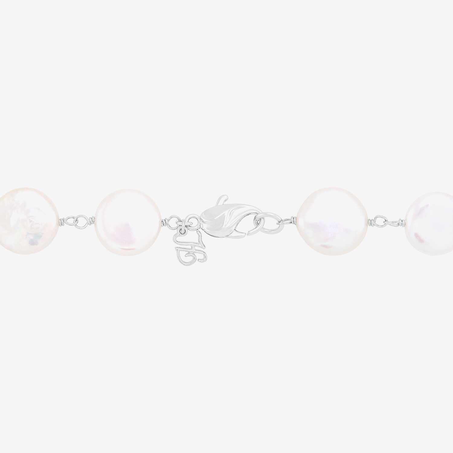 Limited Quantities! Womens White Sterling Silver Inch Strand Necklace