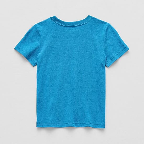Okie Dokie Toddler & Little Boys Crew Neck Short Sleeve Regular Fit Graphic T-Shirt