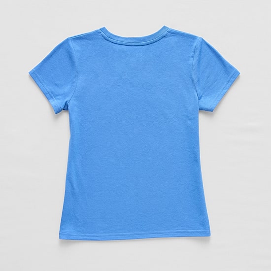 Xersion Little & Big Kid Girls Crew Neck Short Sleeve Regular Fit Graphic T-Shirt