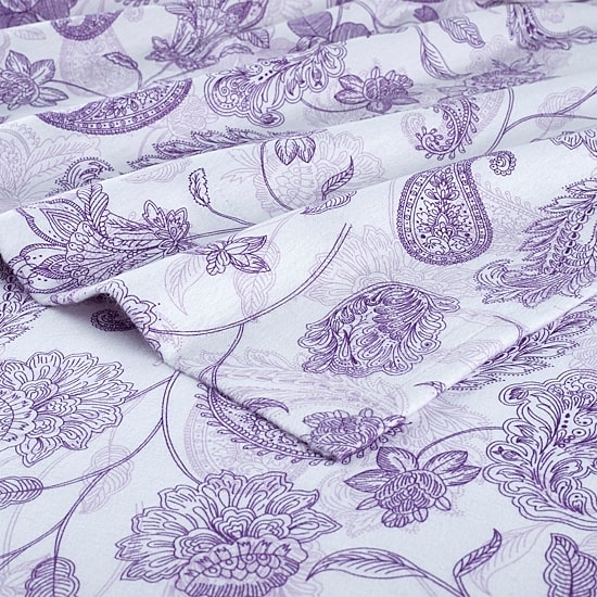 Pointehaven Cotton Brushed 180 Gsm Printed Flannel Sheet Set