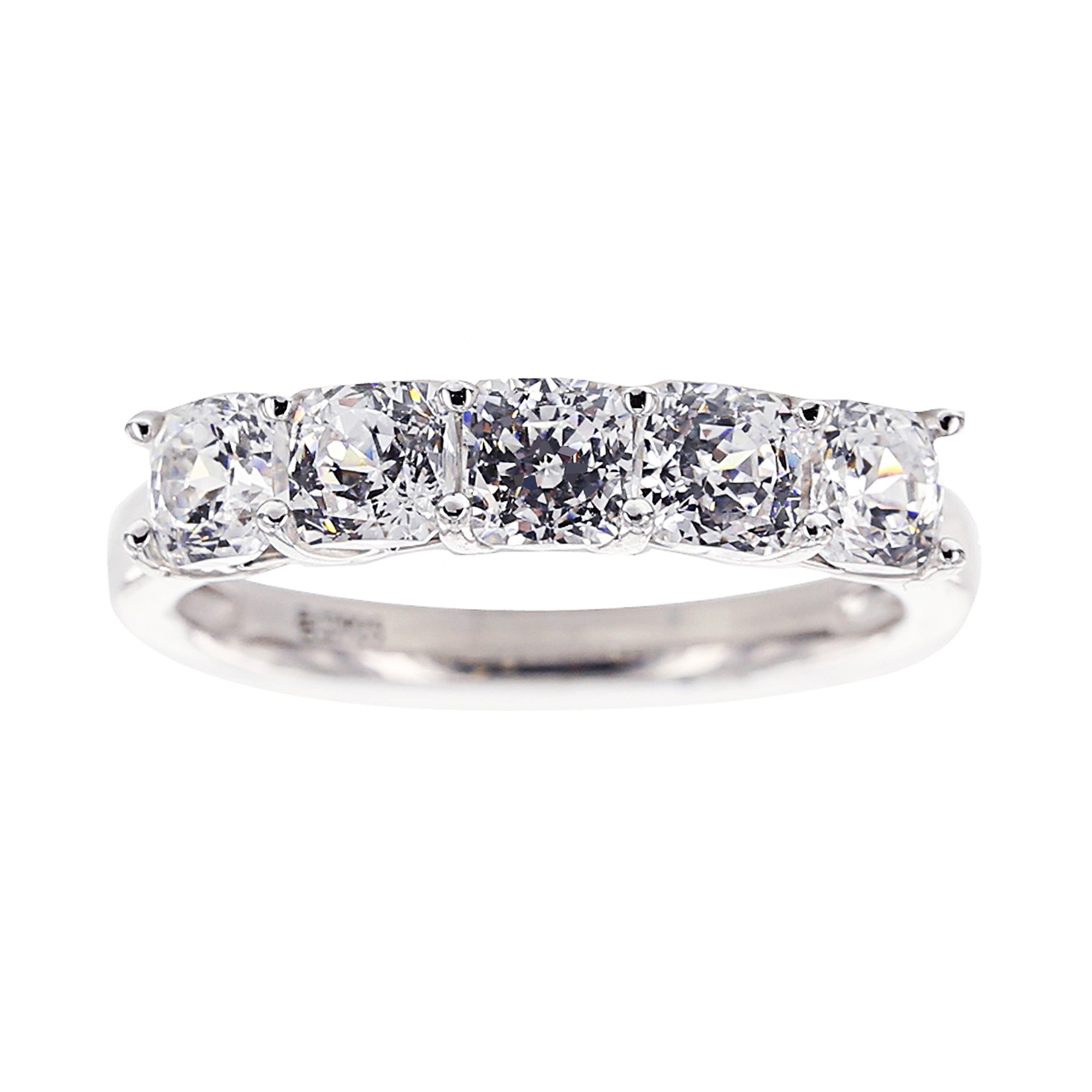 100 Facets by DiamonArt® Sterling Silver Cubic Zirconia Bridal Set