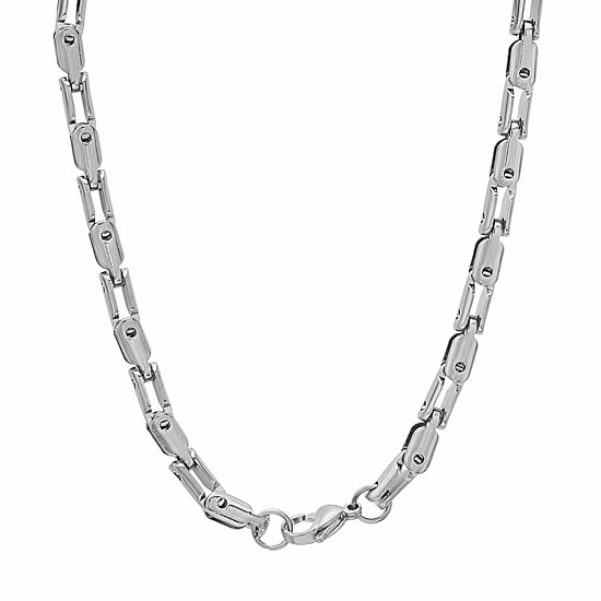 Mens Stainless Steel Hypoallergenic 24 Inch Mariner Chain Necklace