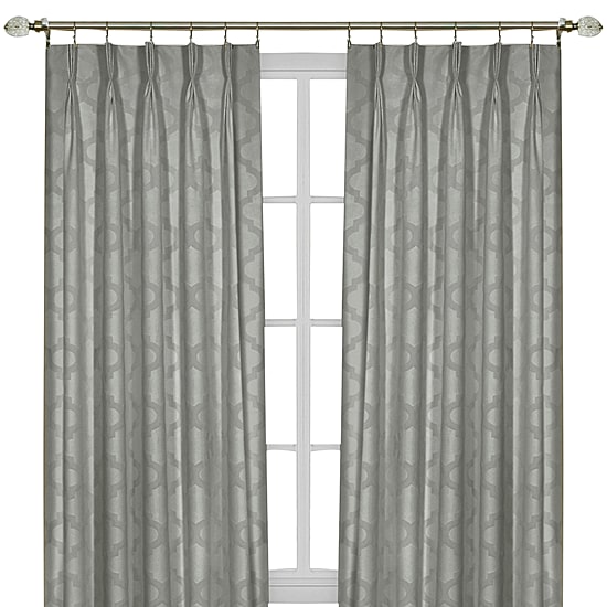 Windsor Pinch Pleat Back Tab Light-Filtering Single Curtain Panel