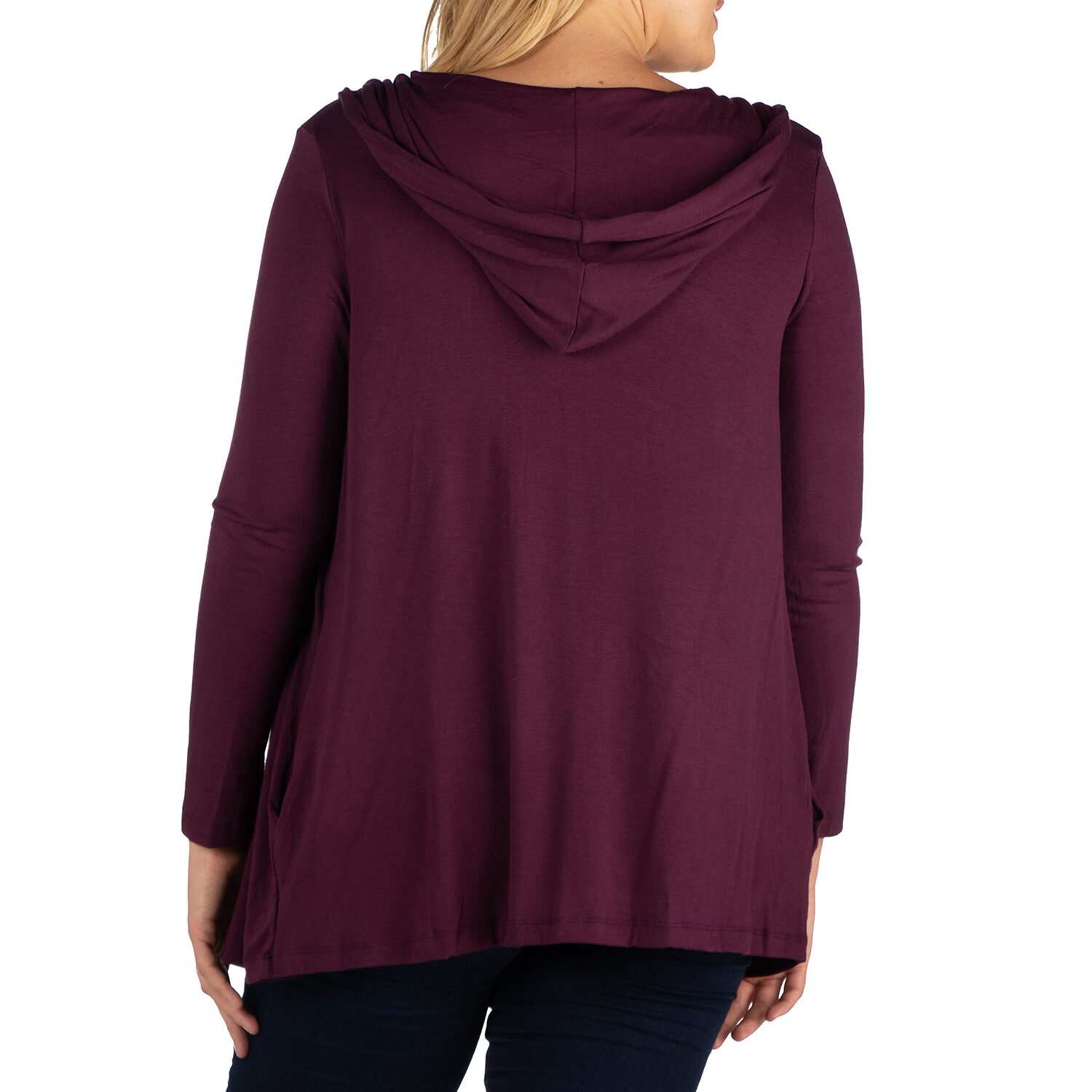 24seven Comfort Apparel Womens Plus Midweight Softshell Vest Jacket