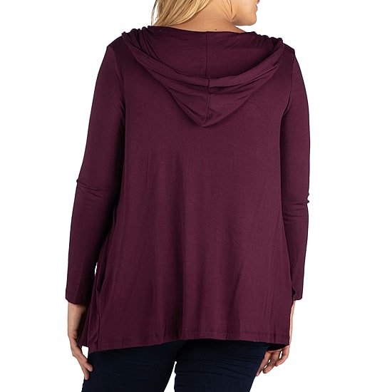 24seven Comfort Apparel Womens Plus Midweight Softshell Vest Jacket