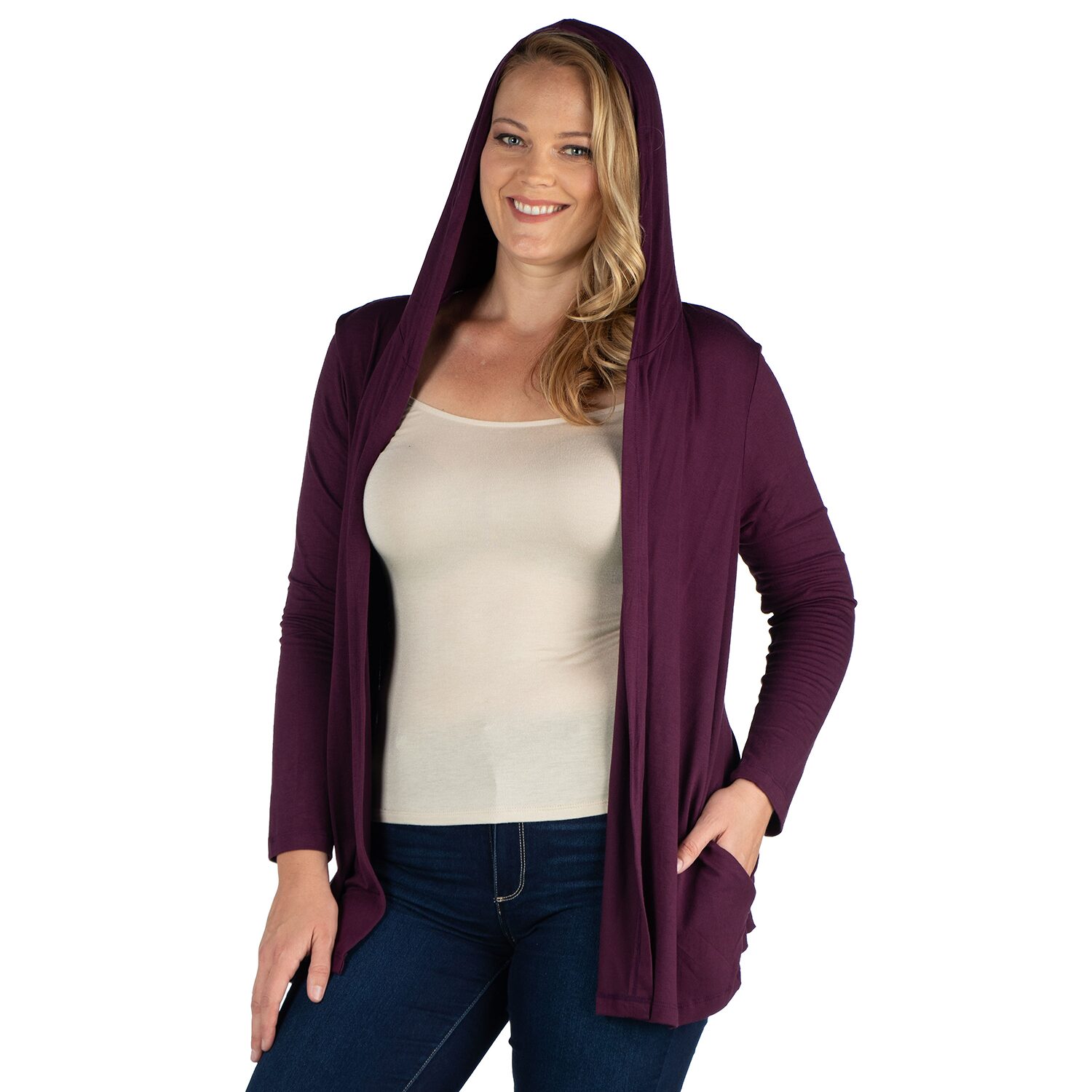 24seven Comfort Apparel Womens Plus Midweight Softshell Vest Jacket