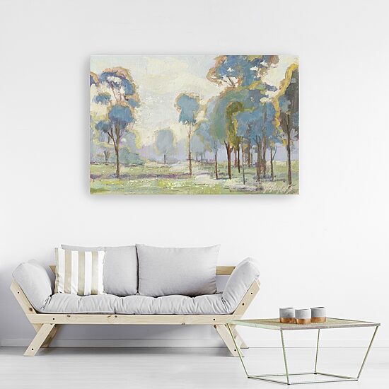 Lumaprints Blue Trees In Landscape Giclee Canvas Art