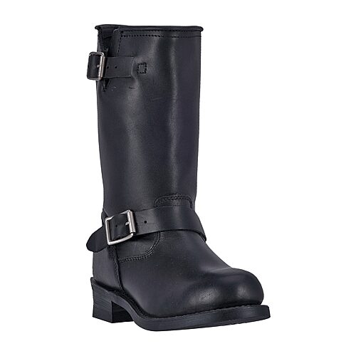 Dan Post Mens Rob Block Heel Motorcycle Boots, 9 1/2 Medium, Black