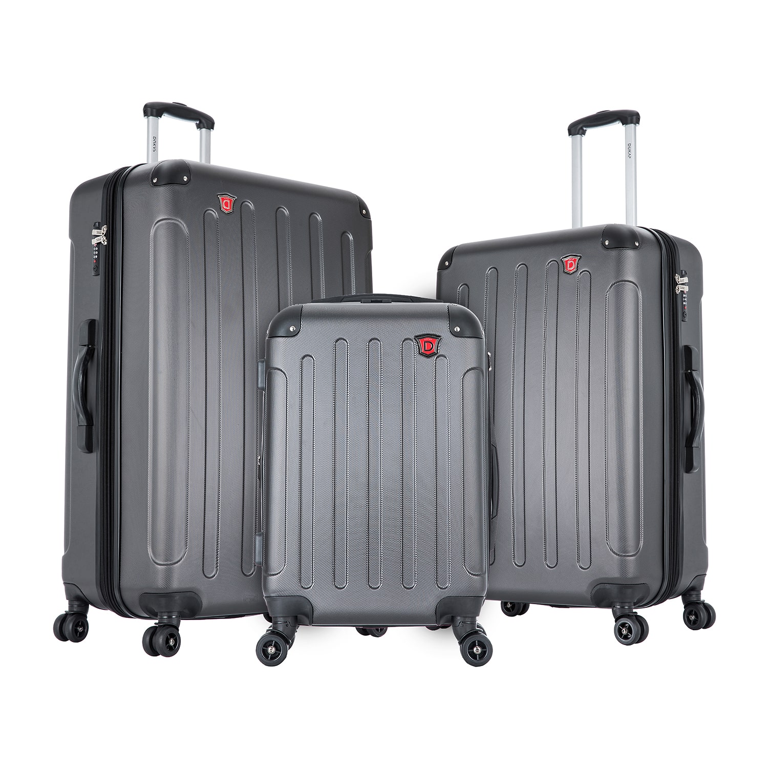 DUKAP Intely Smart Hardside 3-pc Set with USB and Integrated Weight Scale