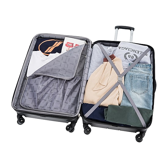 DUKAP Intely Smart Hardside 3-pc Set with USB and Integrated Weight Scale