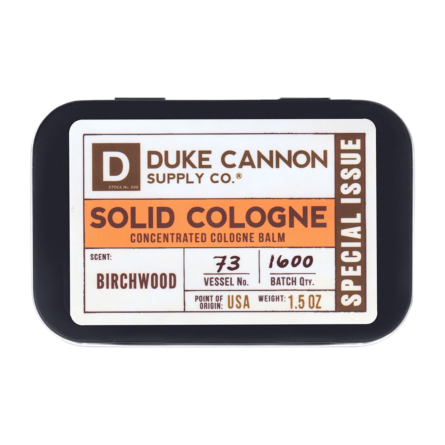 Duke Cannon Solid Cologne - Bourbon Mens Bar soap