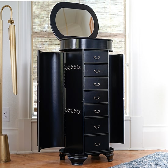 Hives And Honey Daley Black Jewelry Armoire