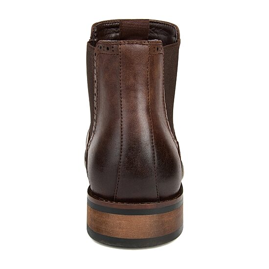 Vance Co Mens Garrett Block Heel Chelsea Boots