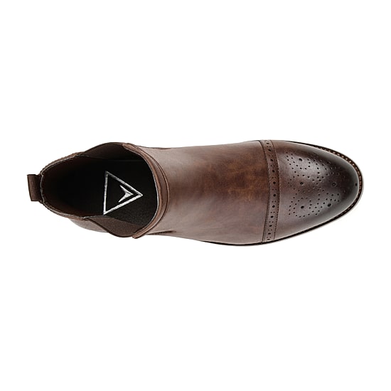 Vance Co Mens Garrett Block Heel Chelsea Boots