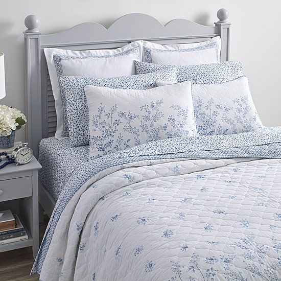Laura Ashley Flora Reversible Quilt Set