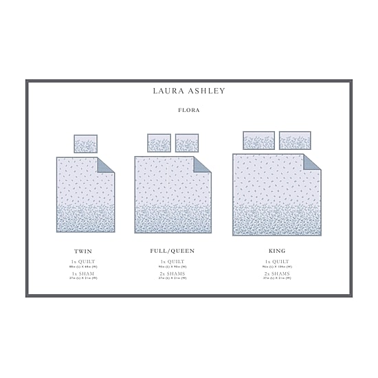 Laura Ashley Flora Reversible Quilt Set