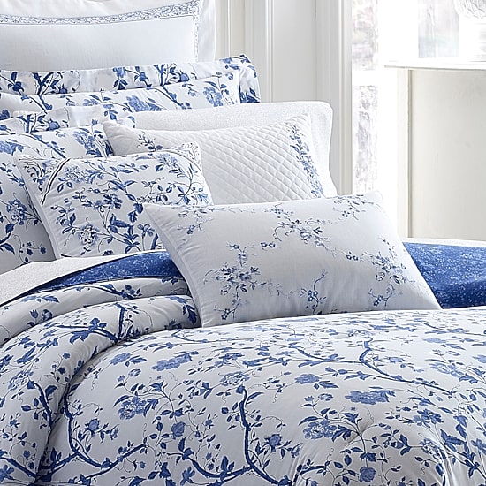 Laura Ashley Charlotte Floral Reversible Duvet Cover Set