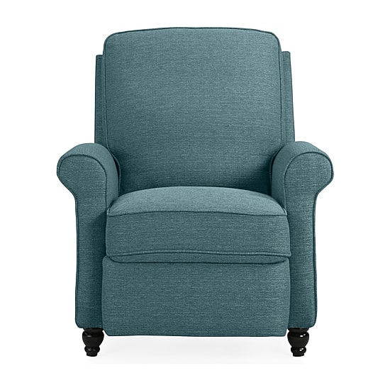 ProLounger Keaton Transitional Roll-Arm Push Back Recliner in Linen