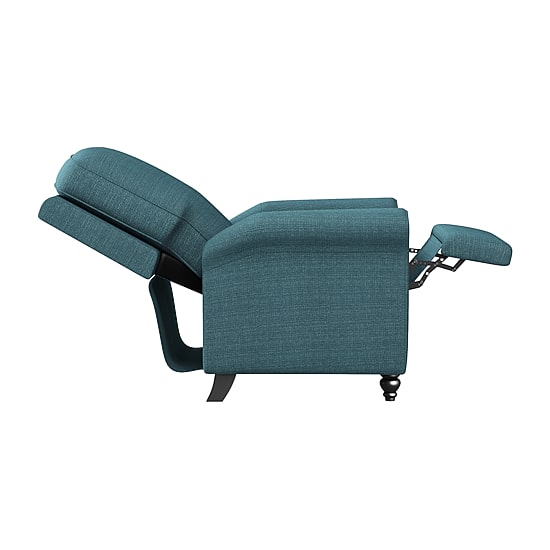 ProLounger Keaton Transitional Roll-Arm Push Back Recliner in Linen