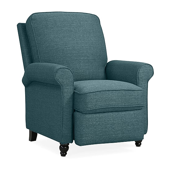ProLounger Keaton Transitional Roll-Arm Push Back Recliner in Linen