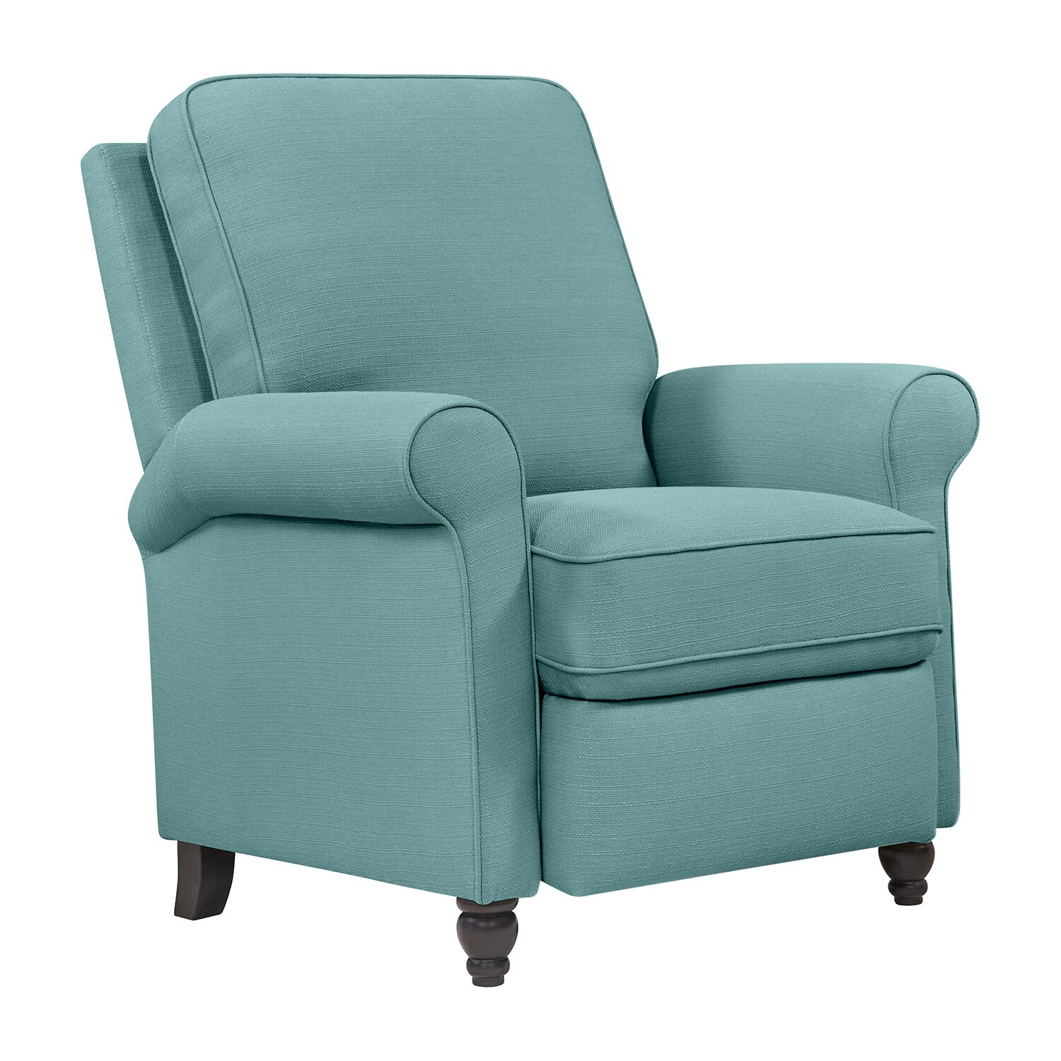 ProLounger Keaton Transitional Roll-Arm Push Back Recliner in Linen
