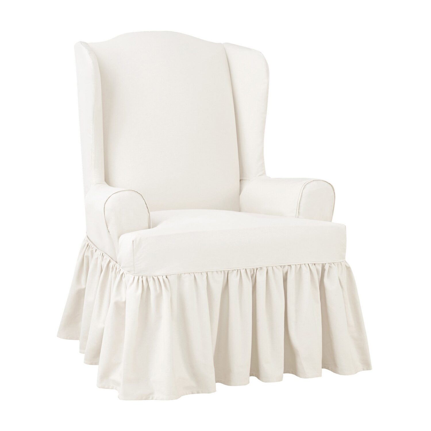 Sure Fit Essential Twill Wing Chair Slipcover