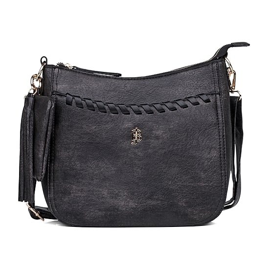 Julia Buxton Whip Stitch Crossbody Messenger Bag