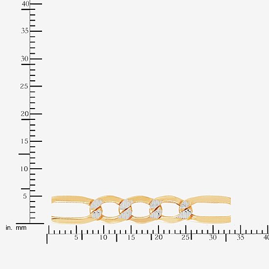 14K Gold 20 - 24 Inch Hollow Figaro Chain Necklace