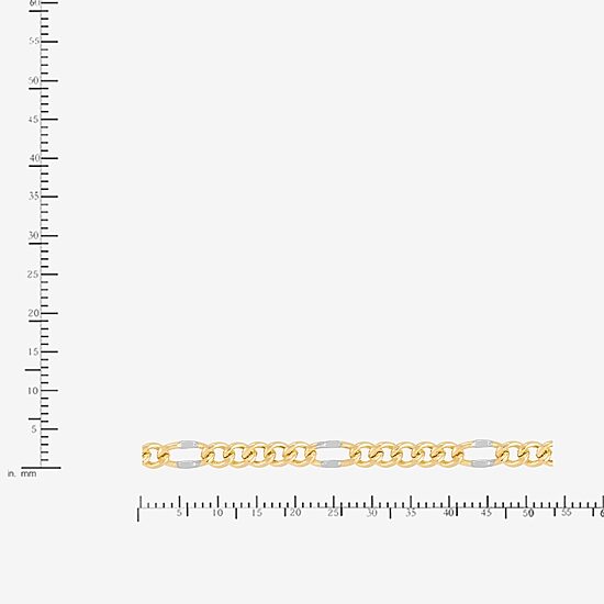 Mia Oro Womens 14K Gold 18 Inch Link Necklace